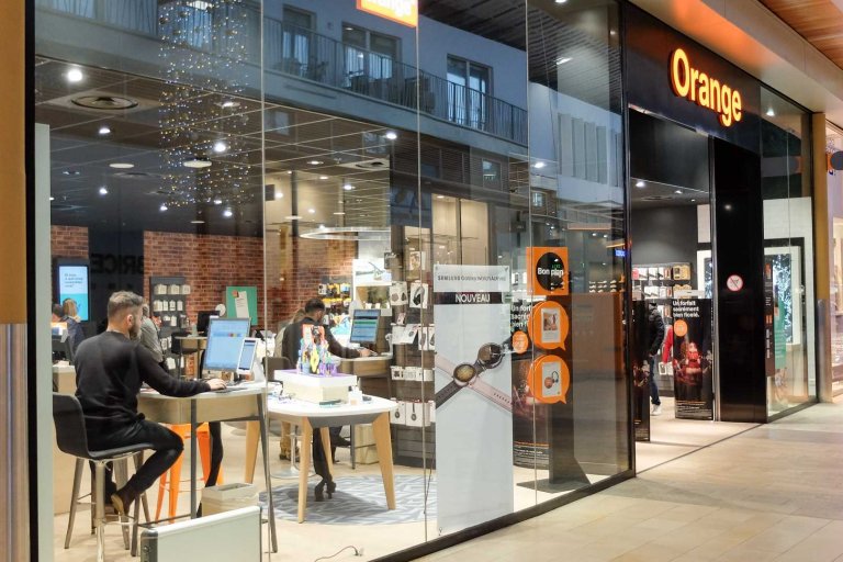 Orange store in France