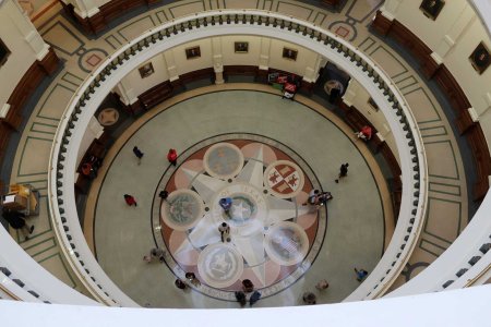 The Texas State Capitol rotunda in Austin, via WallyG on Flickr