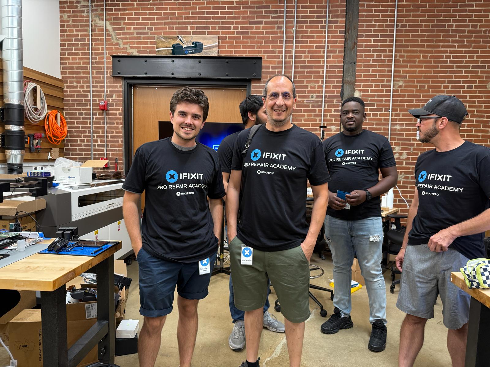 Alexandre Isaac and David Lecomte from The Repair Academy