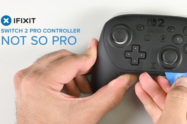Switch 2 Pro Controller teardown YouTube thumbnail